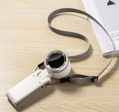 Smart Pocket Fan – LED Screen and Foldable Design